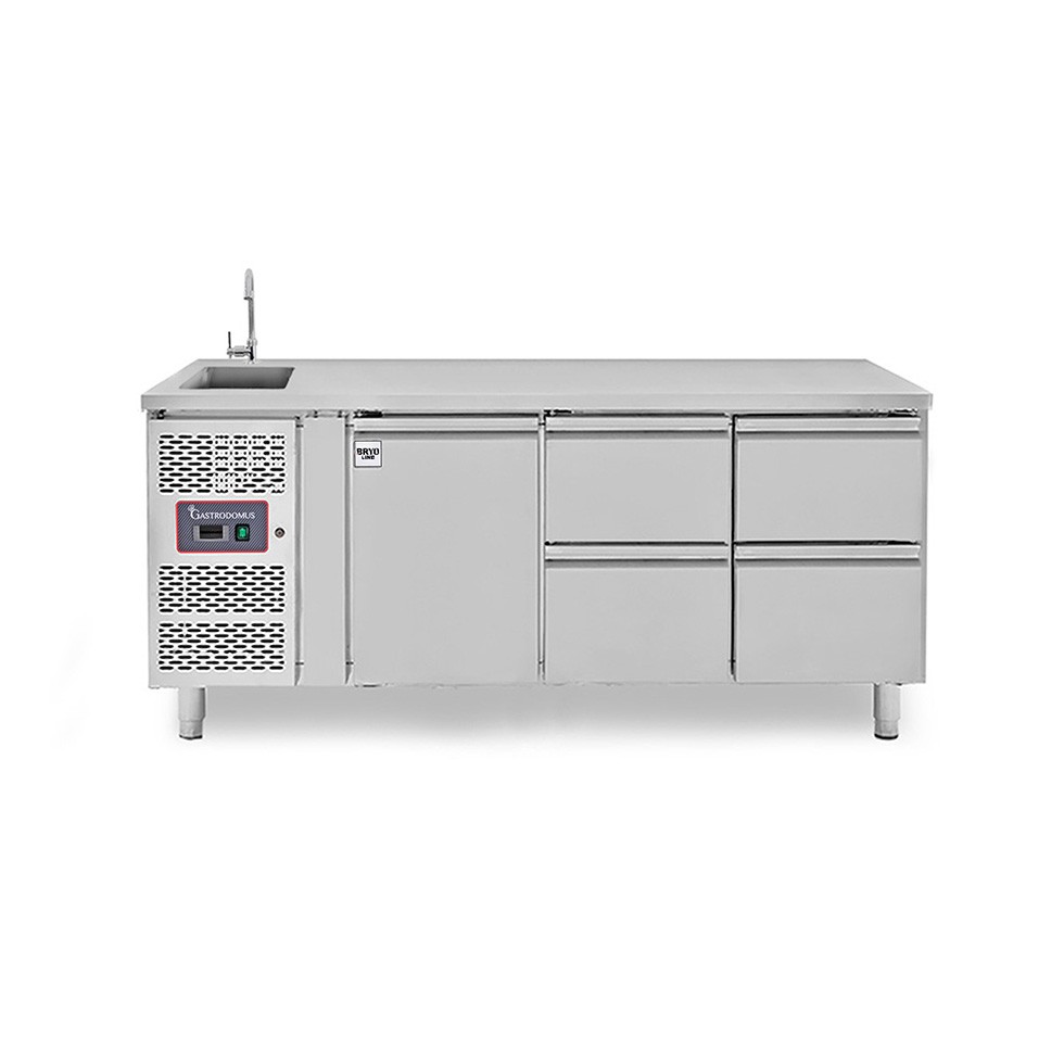 copy of Tavolo refrigerato - 2 porte - Prof. 700 - temperatura -2°C/+8°C