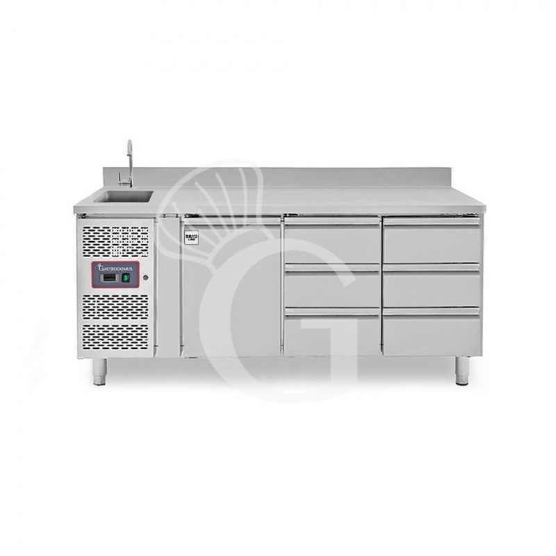 copy of Tavolo refrigerato - 2 porte - Prof. 700 - temperatura -2°C/+8°C