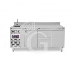 copy of Tavolo refrigerato - 2 porte - Prof. 700 - temperatura -2°C/+8°C