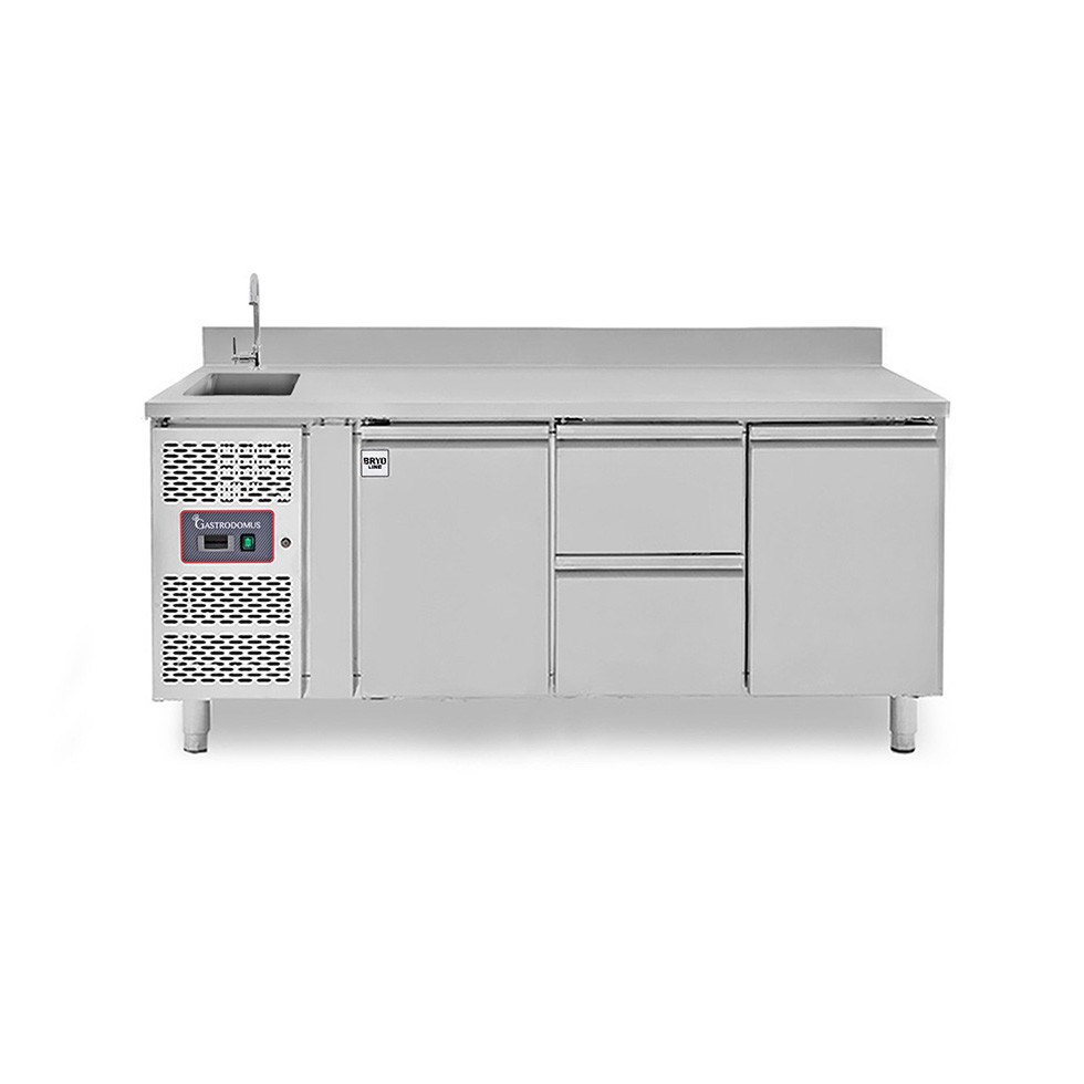 copy of Tavolo refrigerato - 2 porte - Prof. 700 - temperatura -2°C/+8°C