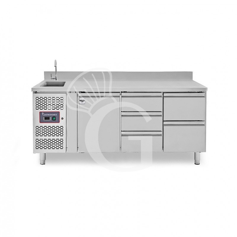 copy of Tavolo refrigerato - 2 porte - Prof. 700 - temperatura -2°C/+8°C