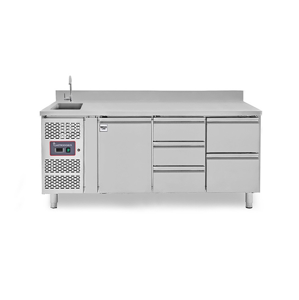 copy of Tavolo refrigerato - 2 porte - Prof. 700 - temperatura -2°C/+8°C