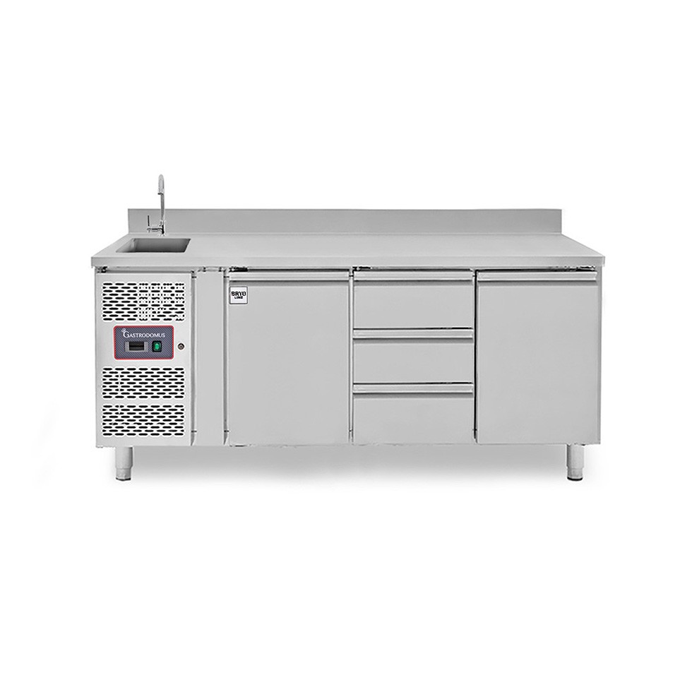 copy of Tavolo refrigerato - 2 porte - Prof. 700 - temperatura -2°C/+8°C