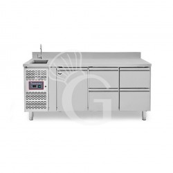 copy of Tavolo refrigerato - 2 porte - Prof. 700 - temperatura -2°C/+8°C