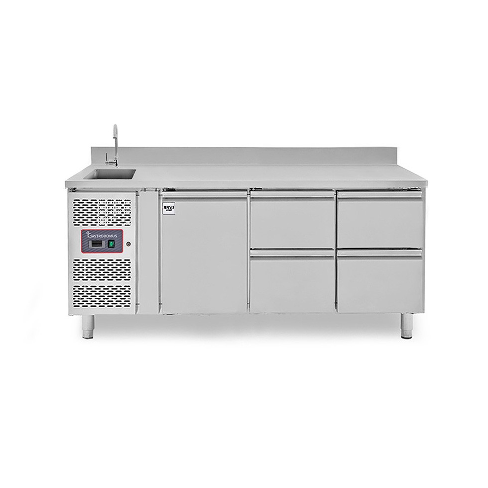 copy of Tavolo refrigerato - 2 porte - Prof. 700 - temperatura -2°C/+8°C