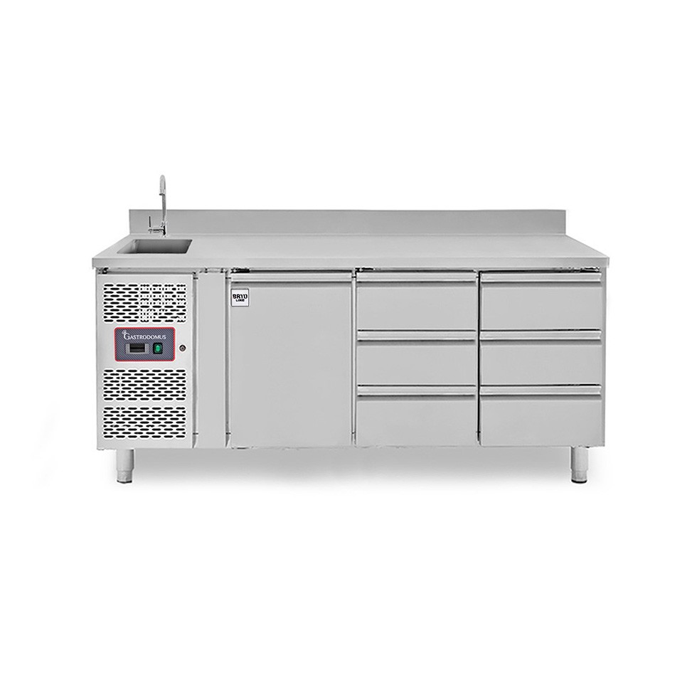 copy of Tavolo refrigerato - 2 porte - Prof. 700 - temperatura -2°C/+8°C