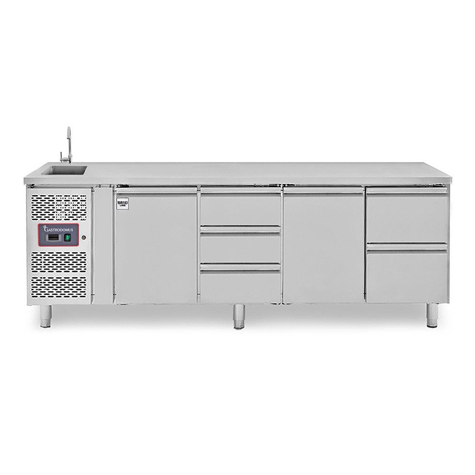 copy of Tavolo refrigerato - 2 porte - Prof. 700 - temperatura -2°C/+8°C