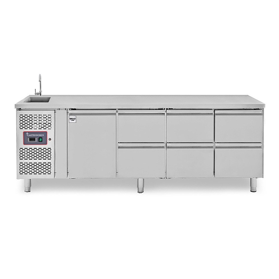 copy of Tavolo refrigerato - 2 porte - Prof. 700 - temperatura -2°C/+8°C