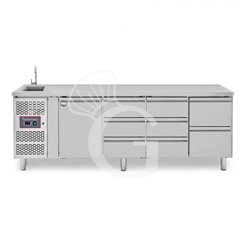 copy of Tavolo refrigerato - 2 porte - Prof. 700 - temperatura -2°C/+8°C