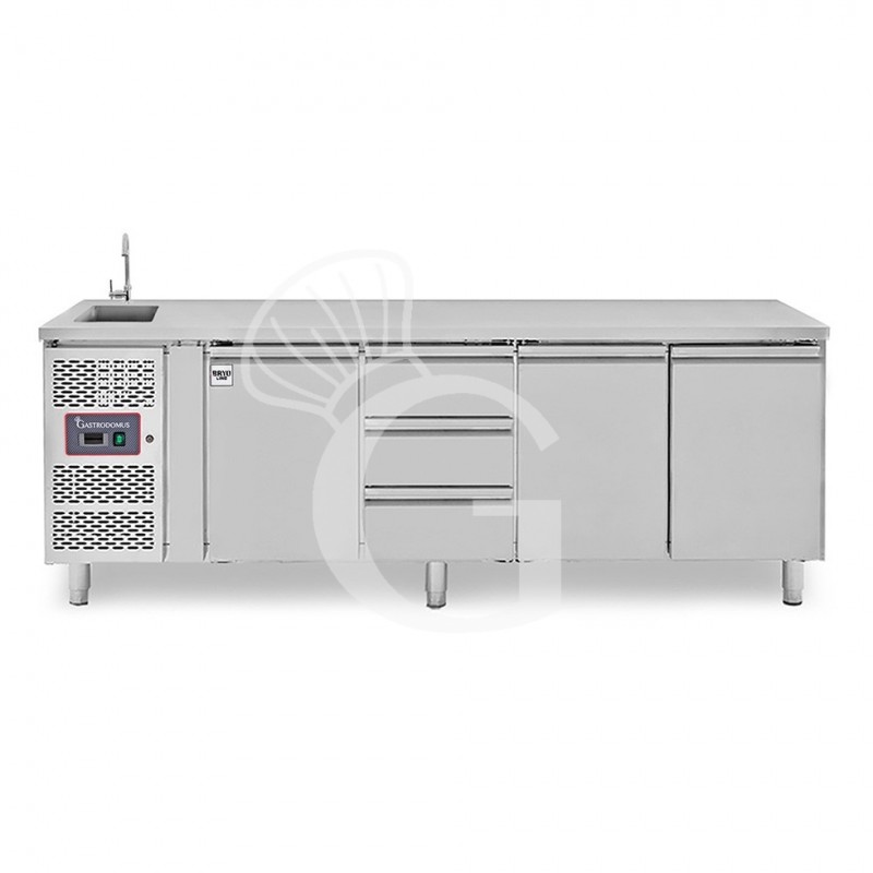 copy of Tavolo refrigerato - 2 porte - Prof. 700 - temperatura -2°C/+8°C