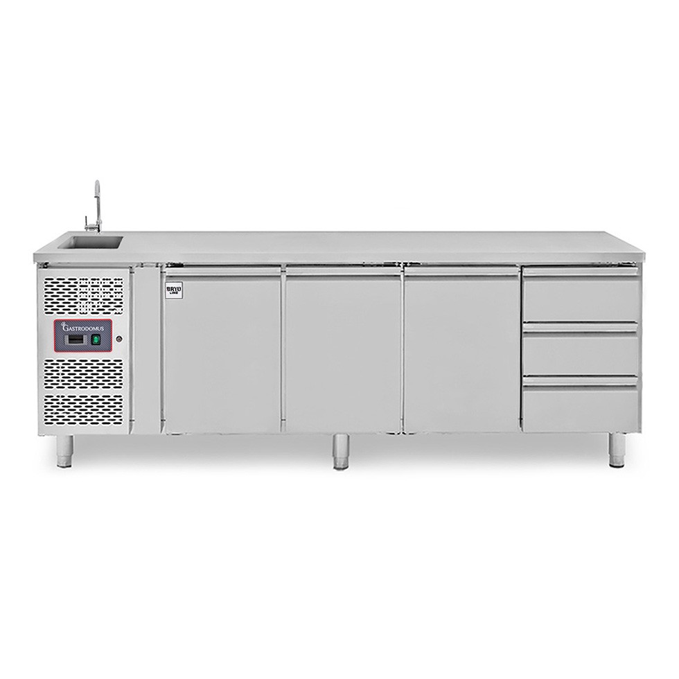 copy of Tavolo refrigerato - 2 porte - Prof. 700 - temperatura -2°C/+8°C