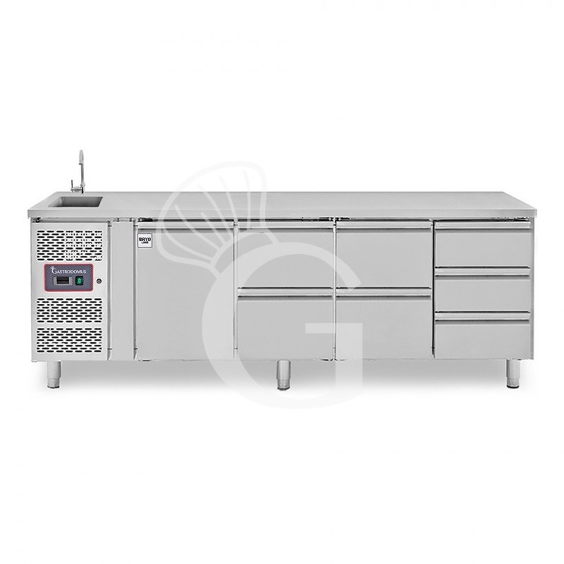 copy of Tavolo refrigerato - 2 porte - Prof. 700 - temperatura -2°C/+8°C