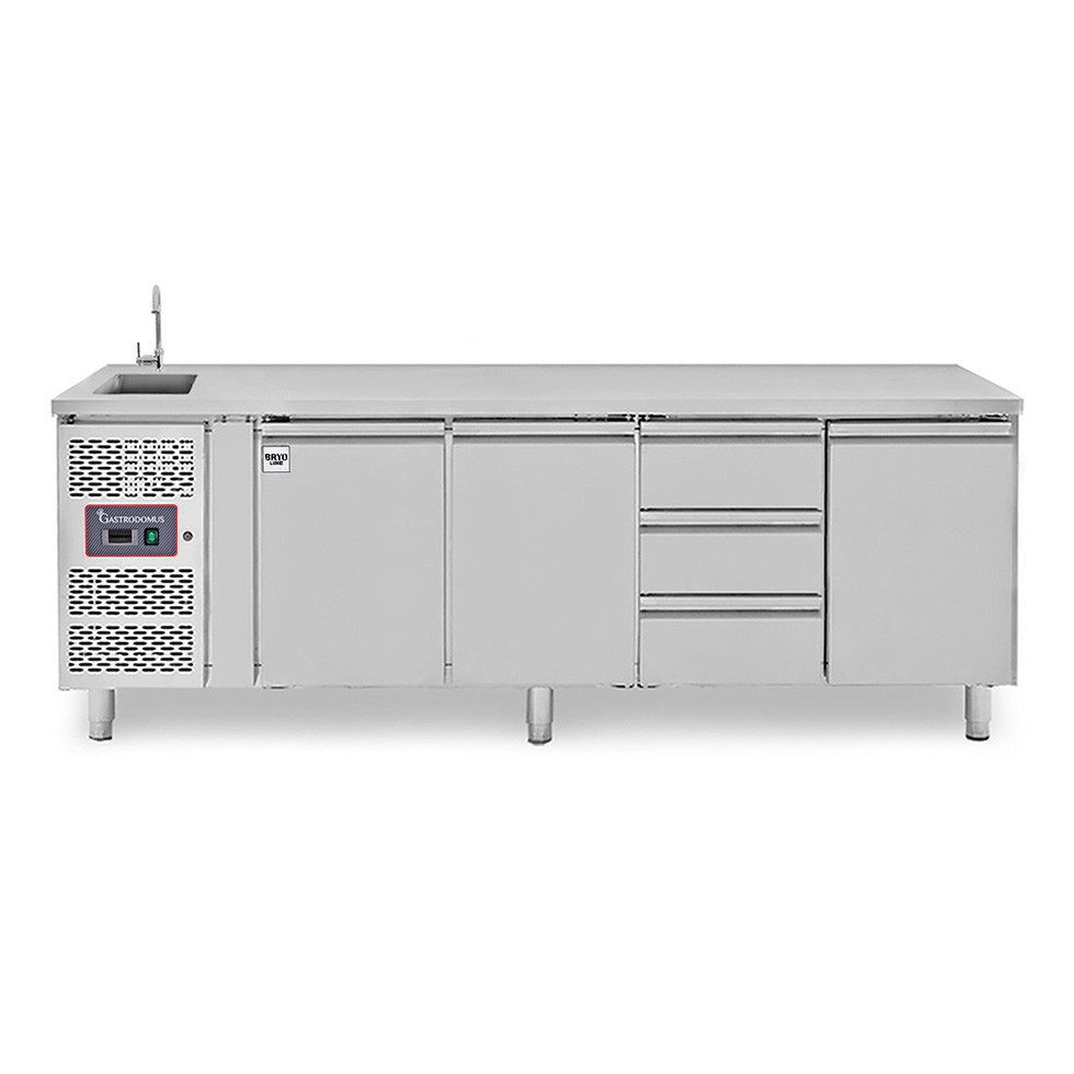 copy of Tavolo refrigerato - 2 porte - Prof. 700 - temperatura -2°C/+8°C