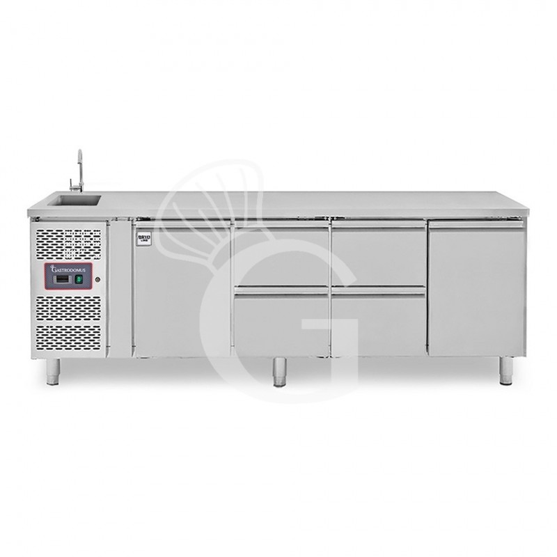 copy of Tavolo refrigerato - 2 porte - Prof. 700 - temperatura -2°C/+8°C