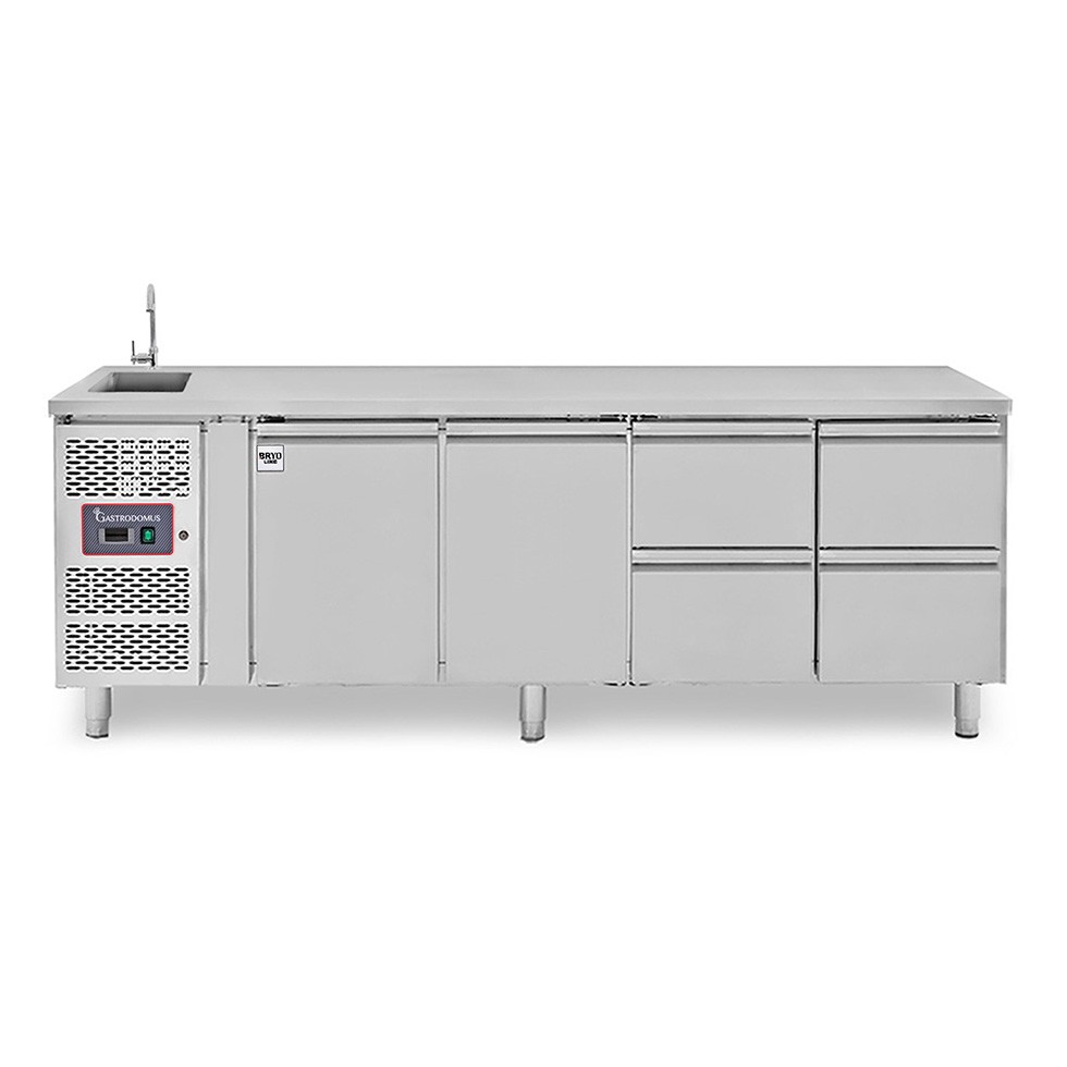 copy of Tavolo refrigerato - 2 porte - Prof. 700 - temperatura -2°C/+8°C