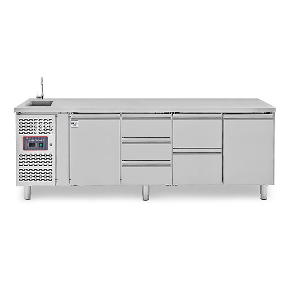 copy of Tavolo refrigerato - 2 porte - Prof. 700 - temperatura -2°C/+8°C