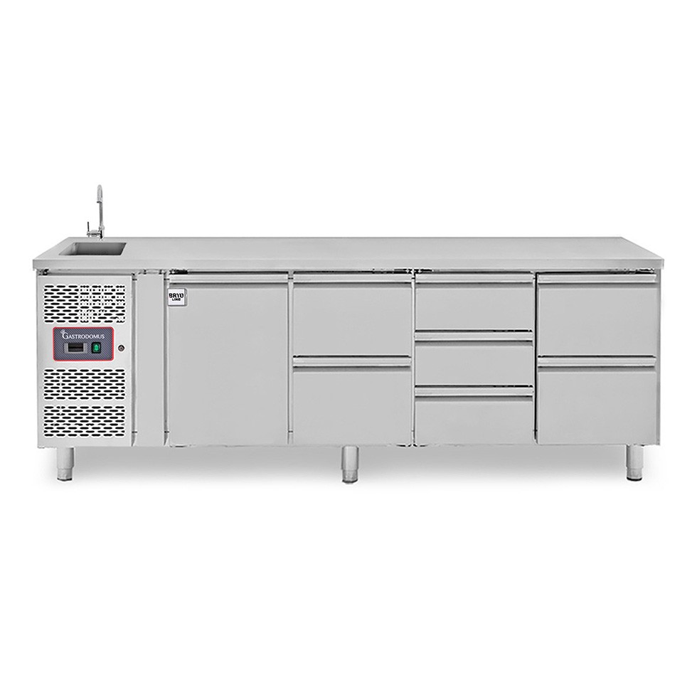 copy of Tavolo refrigerato - 2 porte - Prof. 700 - temperatura -2°C/+8°C