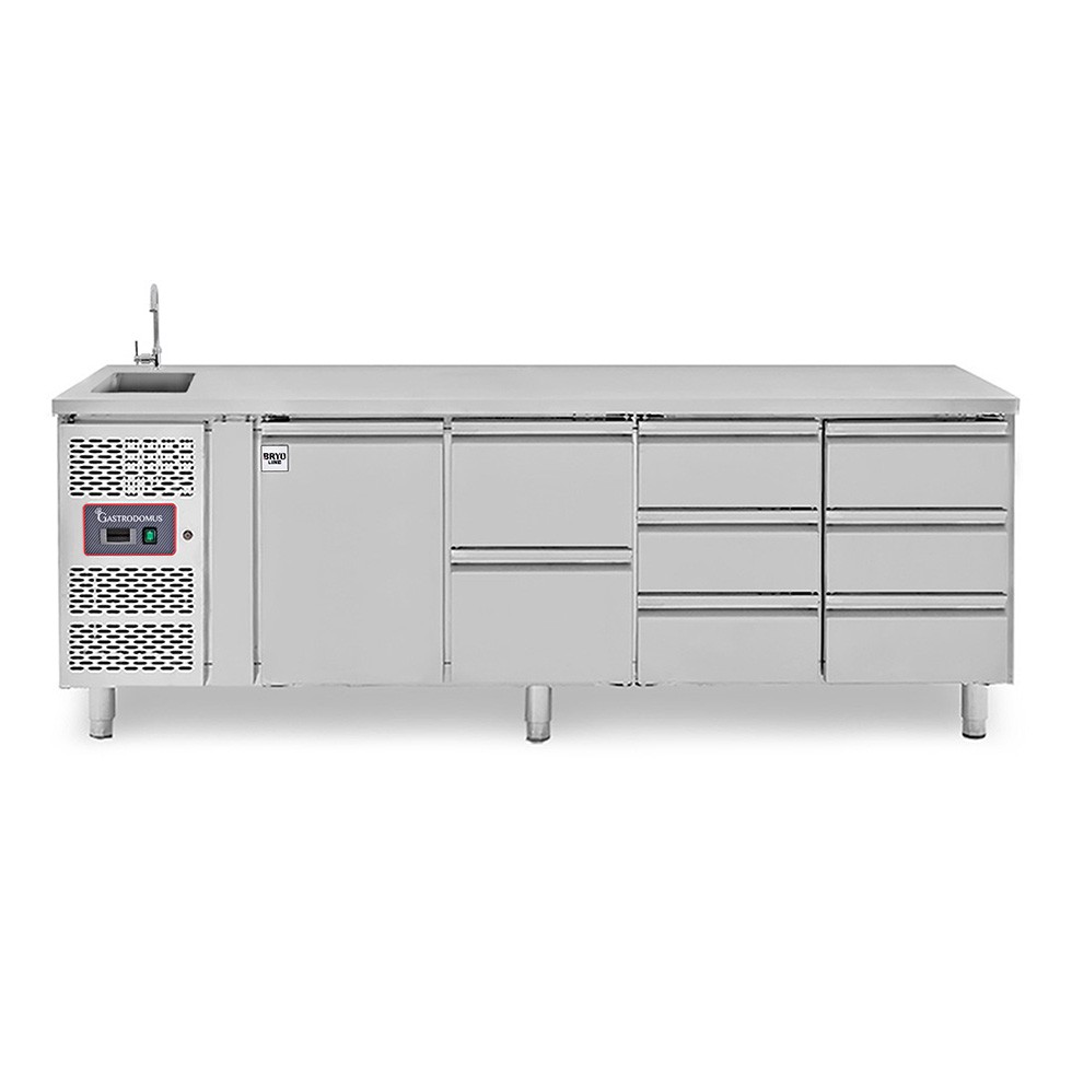 copy of Tavolo refrigerato - 2 porte - Prof. 700 - temperatura -2°C/+8°C
