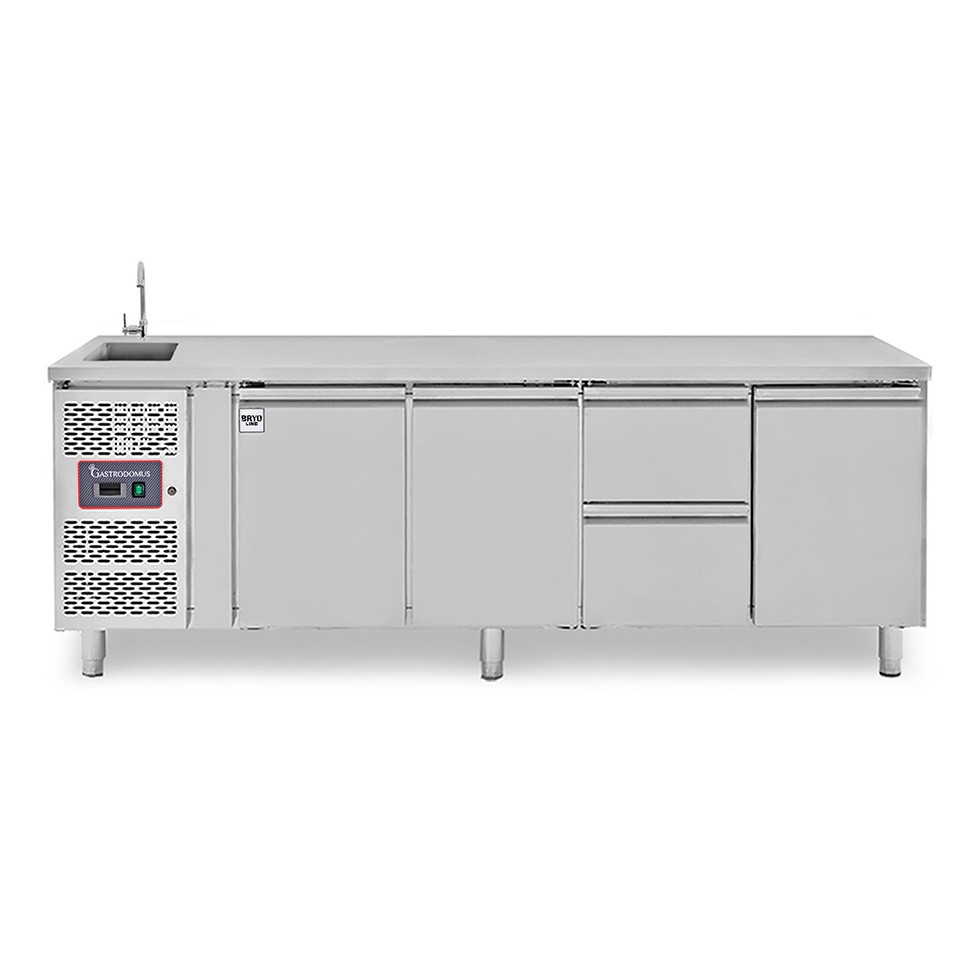 copy of Tavolo refrigerato - 2 porte - Prof. 700 - temperatura -2°C/+8°C
