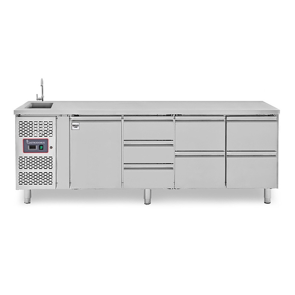 copy of Tavolo refrigerato - 2 porte - Prof. 700 - temperatura -2°C/+8°C