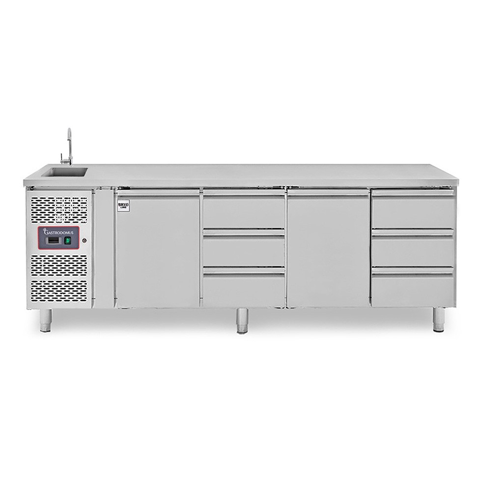 copy of Tavolo refrigerato - 2 porte - Prof. 700 - temperatura -2°C/+8°C