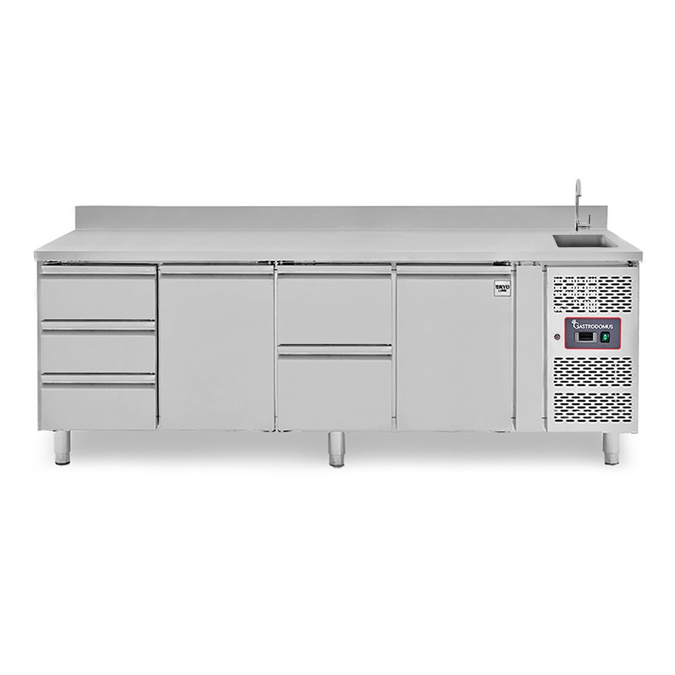 copy of Tavolo refrigerato - 2 porte - Prof. 700 - temperatura -2°C/+8°C