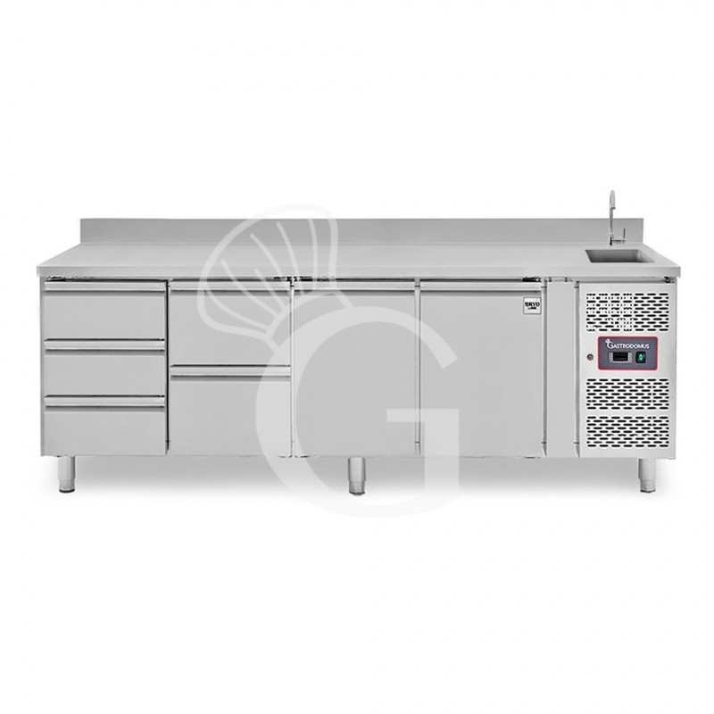 copy of Tavolo refrigerato - 2 porte - Prof. 700 - temperatura -2°C/+8°C