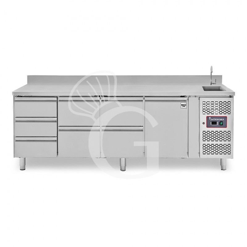 copy of Tavolo refrigerato - 2 porte - Prof. 700 - temperatura -2°C/+8°C