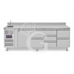 copy of Tavolo refrigerato - 2 porte - Prof. 700 - temperatura -2°C/+8°C