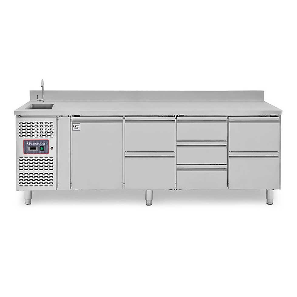 copy of Tavolo refrigerato - 2 porte - Prof. 700 - temperatura -2°C/+8°C