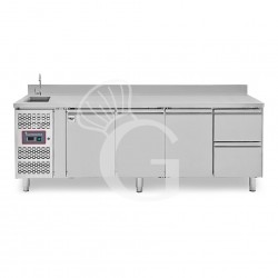 copy of Tavolo refrigerato - 2 porte - Prof. 700 - temperatura -2°C/+8°C