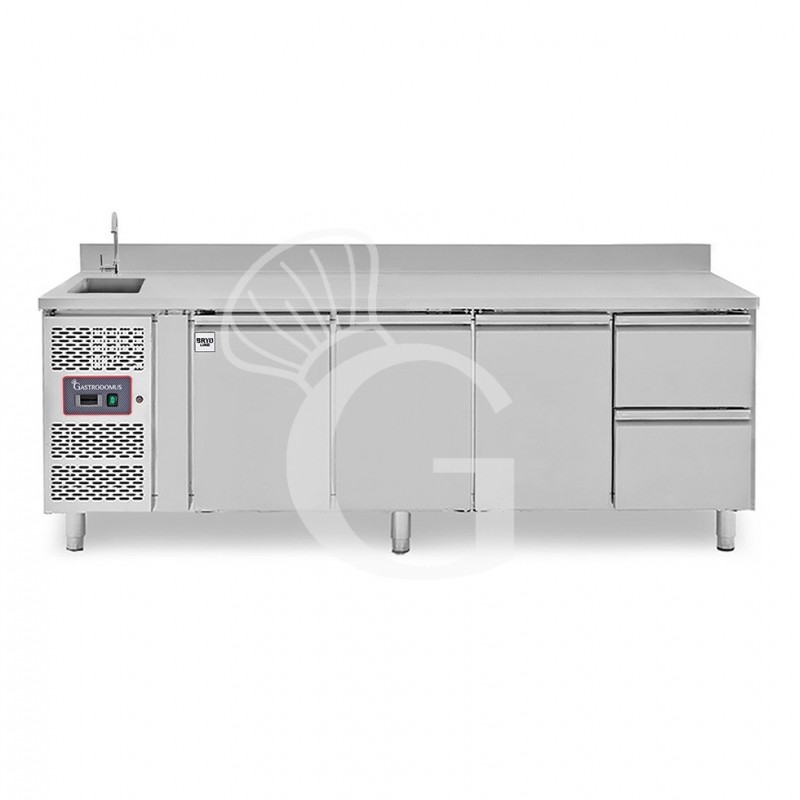 copy of Tavolo refrigerato - 2 porte - Prof. 700 - temperatura -2°C/+8°C