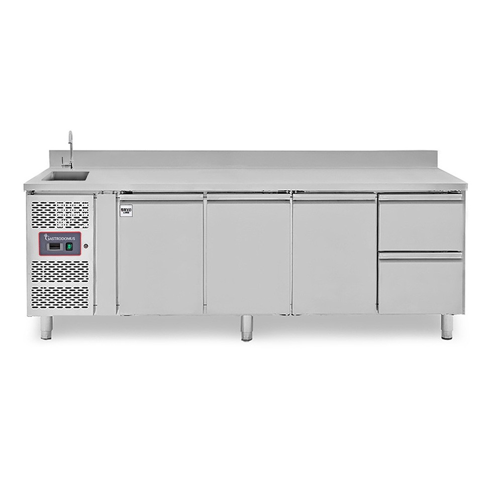 copy of Tavolo refrigerato - 2 porte - Prof. 700 - temperatura -2°C/+8°C