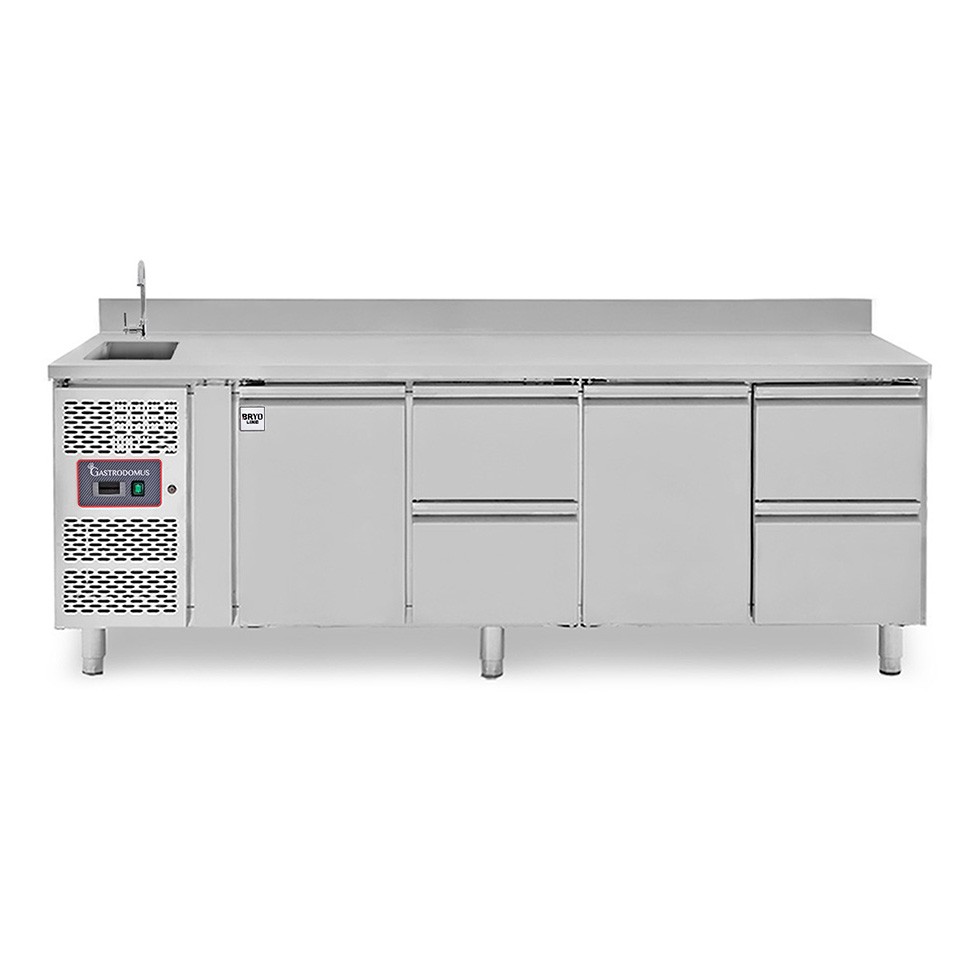 copy of Tavolo refrigerato - 2 porte - Prof. 700 - temperatura -2°C/+8°C
