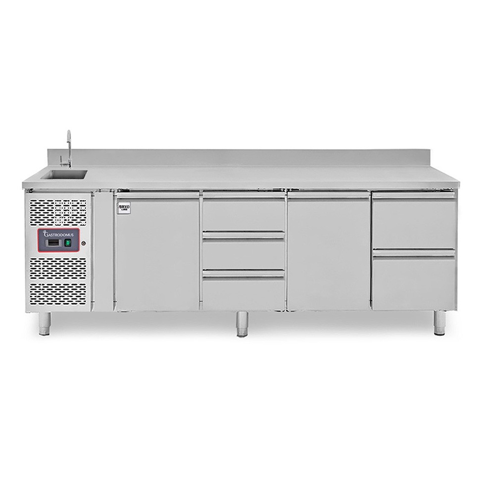 copy of Tavolo refrigerato - 2 porte - Prof. 700 - temperatura -2°C/+8°C