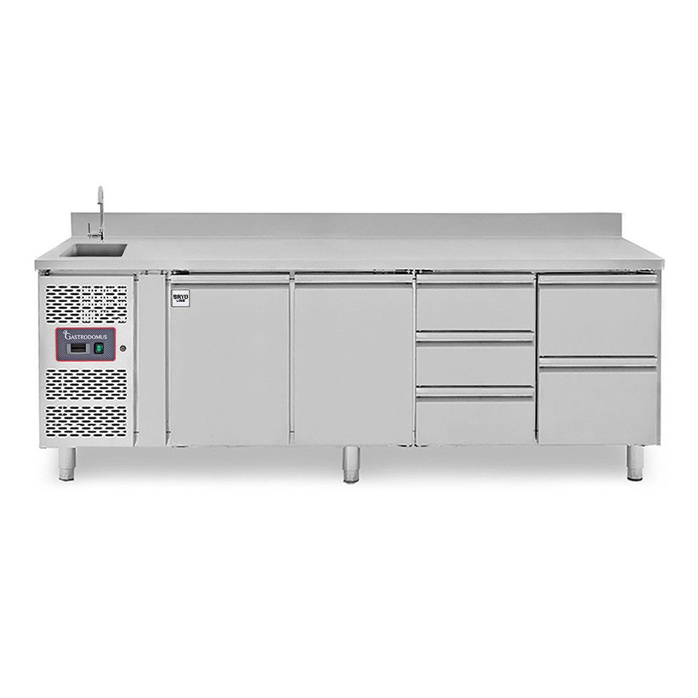copy of Tavolo refrigerato - 2 porte - Prof. 700 - temperatura -2°C/+8°C