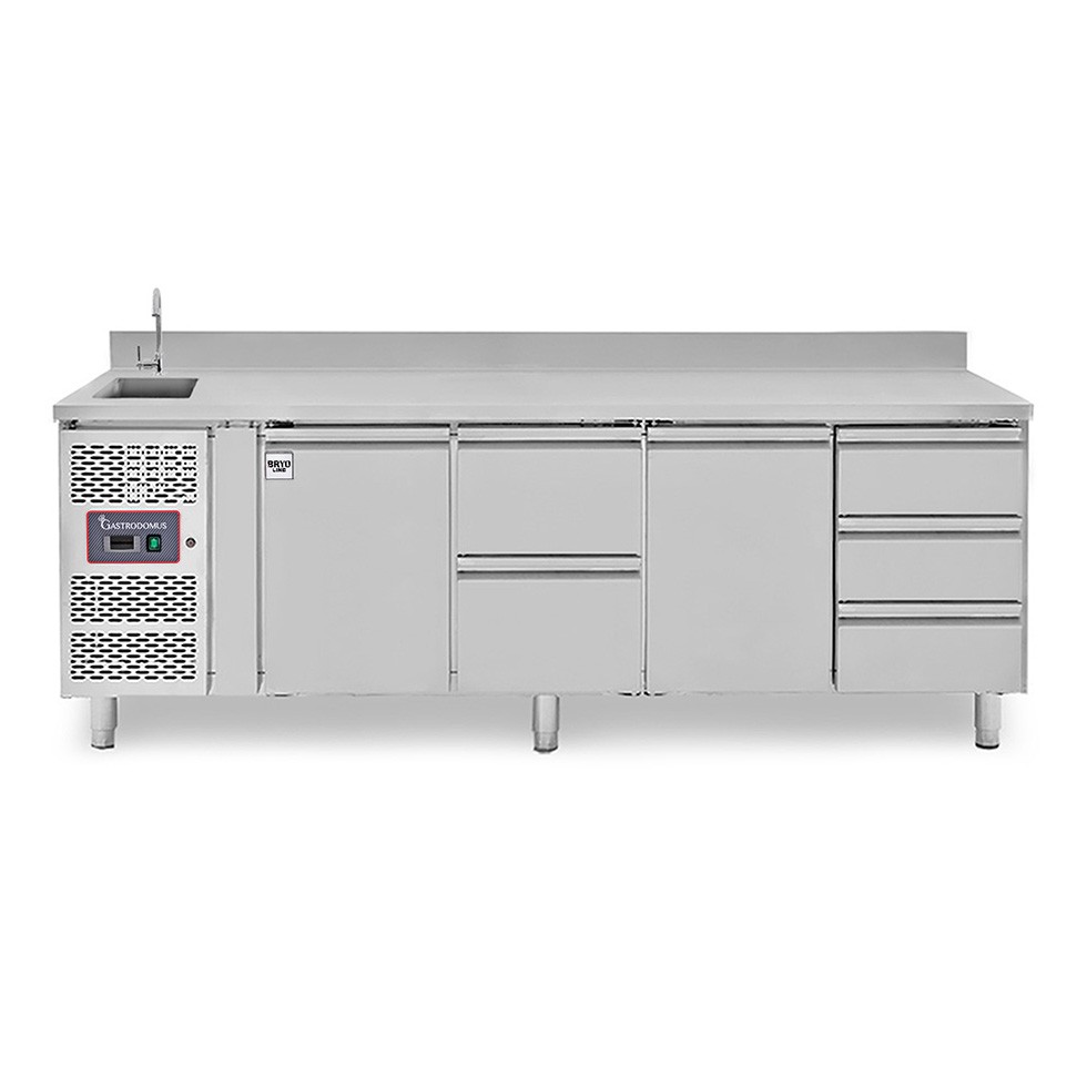 copy of Tavolo refrigerato - 2 porte - Prof. 700 - temperatura -2°C/+8°C