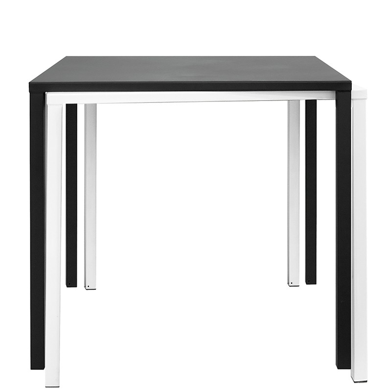 Metalltisch, lackiert, quadratisch, B 800 mm x T 800 mm x H 740 mm