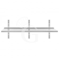 copy of Mensola in acciaio inox singola, L 1800 mm x P 400 mm x H 700 mm