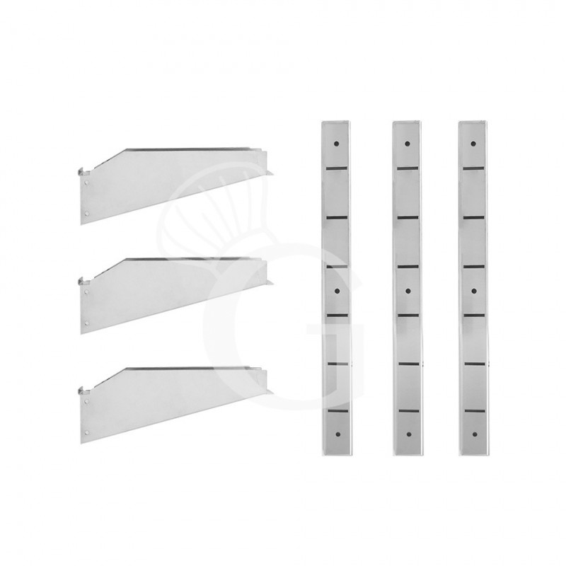 copy of Mensola in acciaio inox singola, L 1800 mm x P 400 mm x H 700 mm