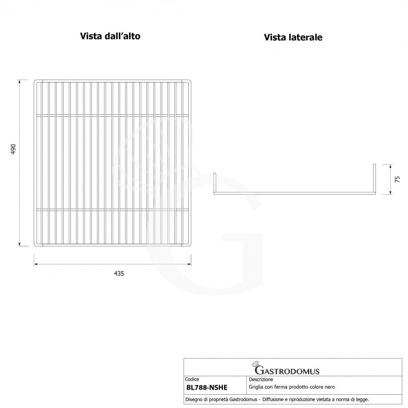 copy of Griglia plastificata 330 mm x 430 mm