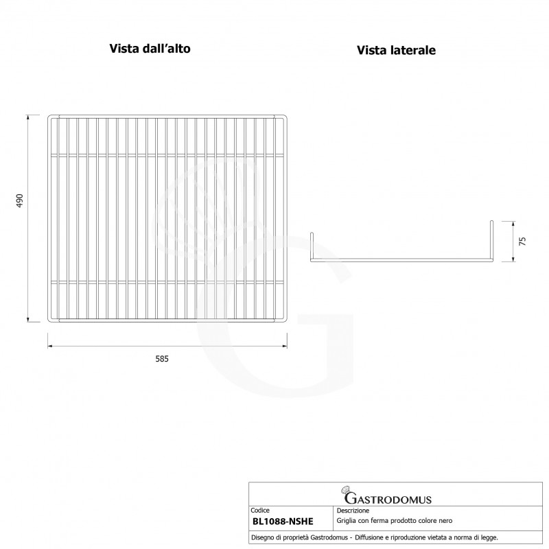 copy of Griglia plastificata 330 mm x 430 mm