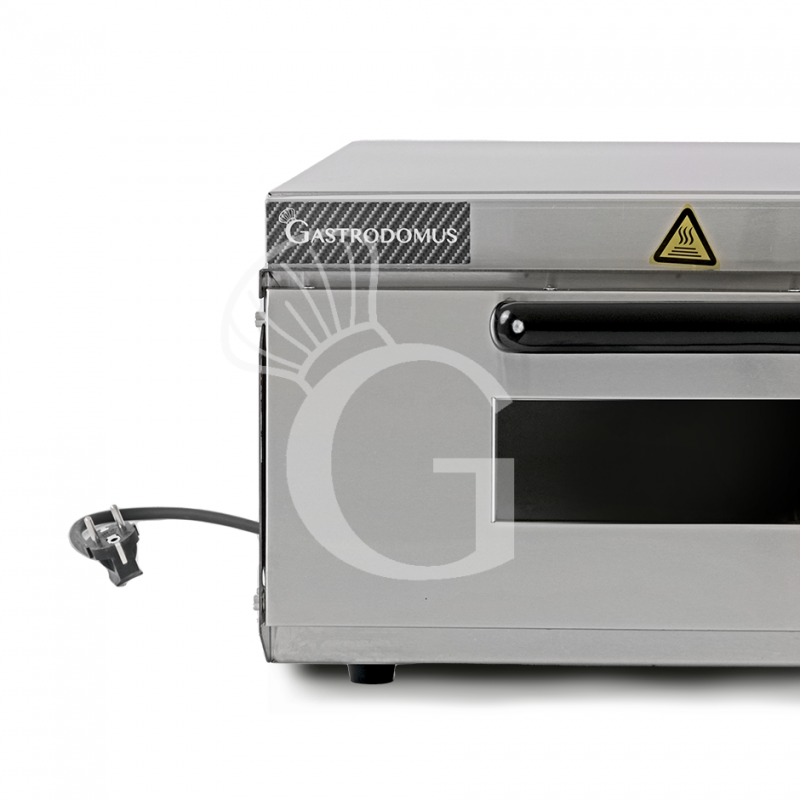 Elektro-Pizzaofen, 1 Backkammer, für 1 Pizza (Ø 320 mm), mechanische Kontrolle, 350 °C, 2 kW