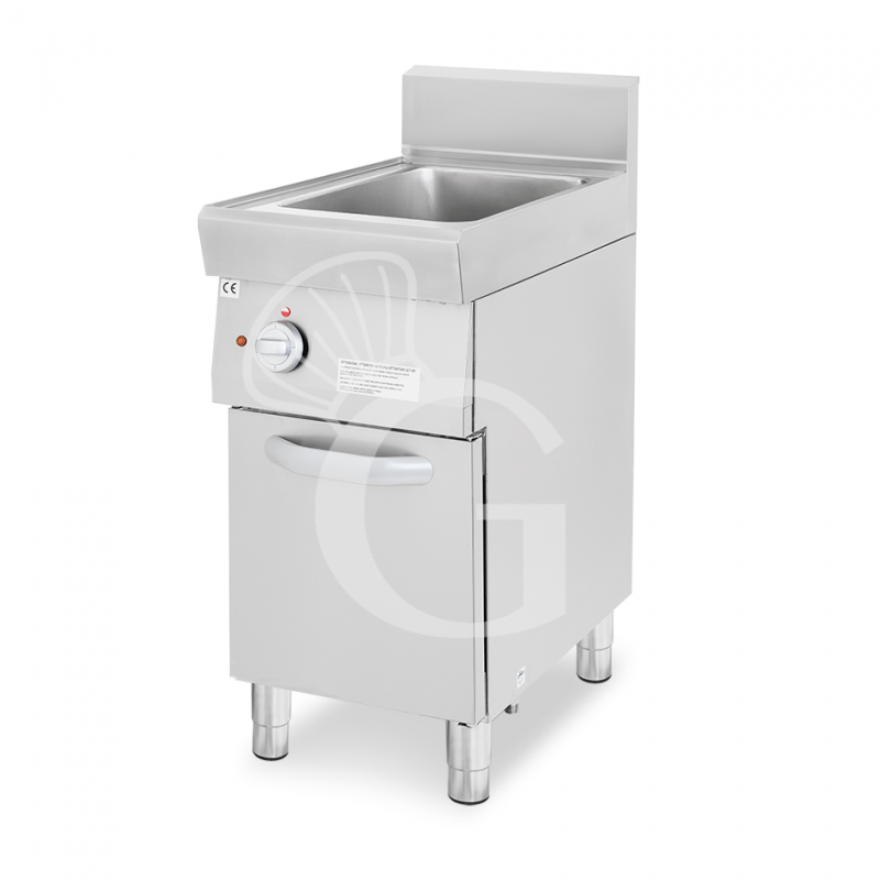 Profi Elektro-Nudelkocher, 1 Becken (40 Liter) mit Schrank (B 400 mm x T 700 mm x H 850 mm)