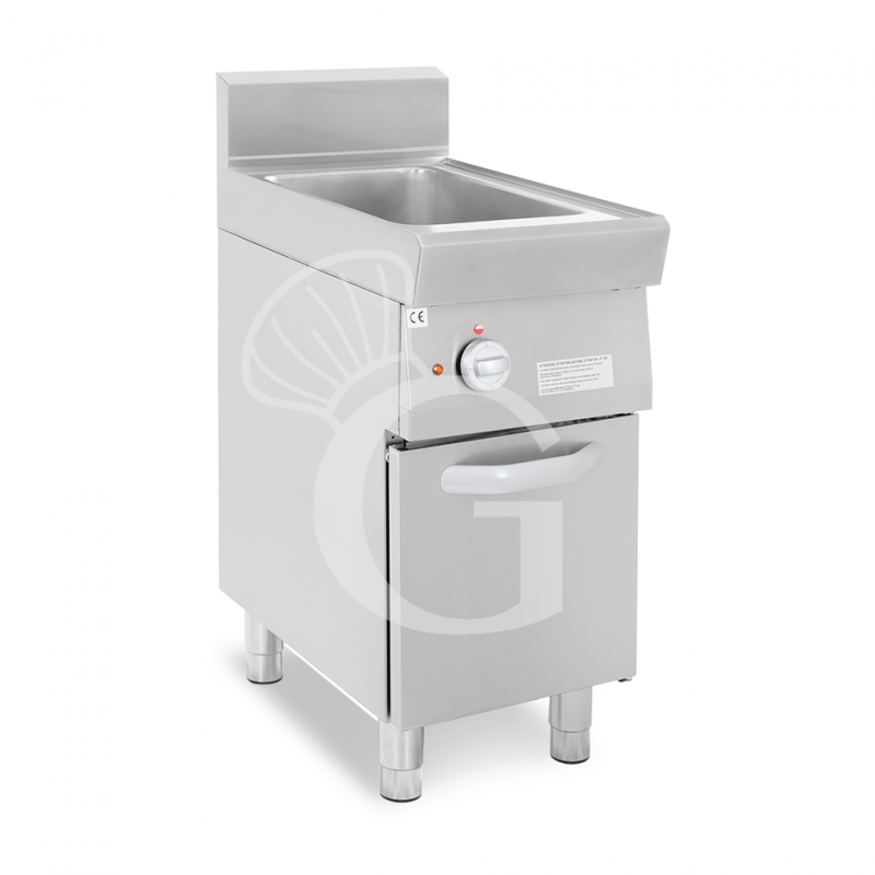 Profi Elektro-Nudelkocher, 1 Becken (40 Liter) mit Schrank (B 400 mm x T 700 mm x H 850 mm)