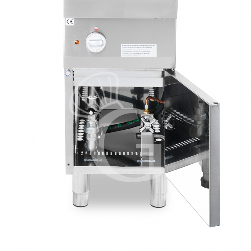 Profi Elektro-Nudelkocher, 1 Becken (40 Liter) mit Schrank (B 400 mm x T 700 mm x H 850 mm)