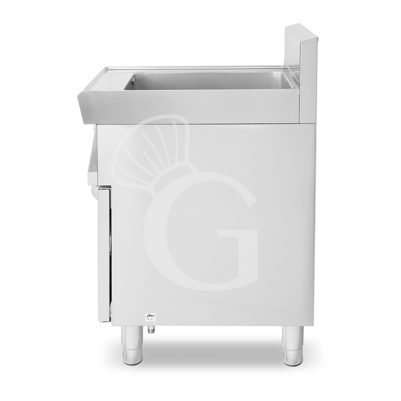 Profi Elektro-Nudelkocher, 1 Becken (40 Liter) mit Schrank (B 400 mm x T 700 mm x H 850 mm)