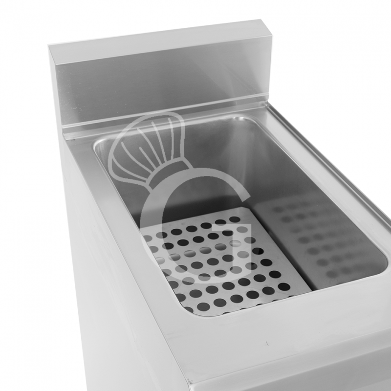 Profi Elektro-Nudelkocher, 1 Becken (40 Liter) mit Schrank (B 400 mm x T 700 mm x H 850 mm)