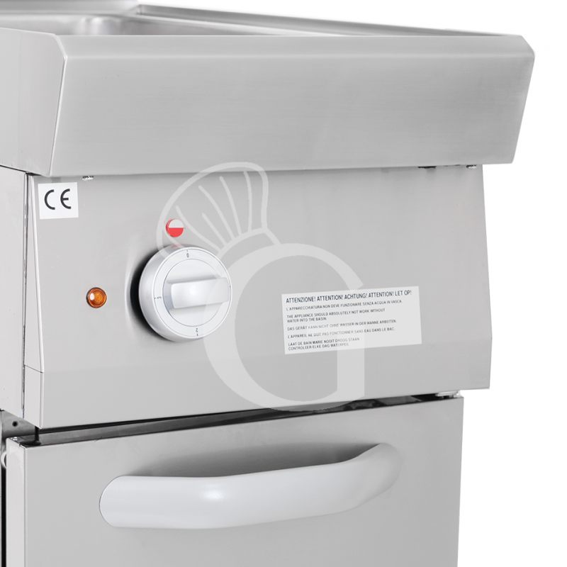 Profi Elektro-Nudelkocher, 1 Becken (40 Liter) mit Schrank (B 400 mm x T 700 mm x H 850 mm)
