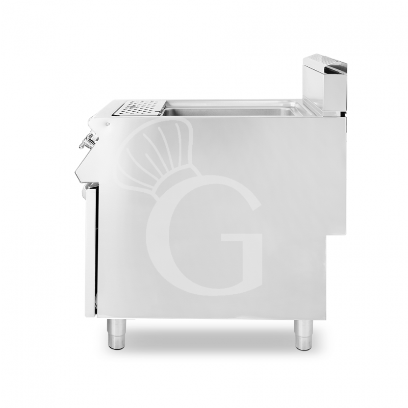 Profi Gas-Nudelkocher, 1 Becken (40 Liter) mit Schrank (B 400 mm x T 900 mm x H 870 mm)